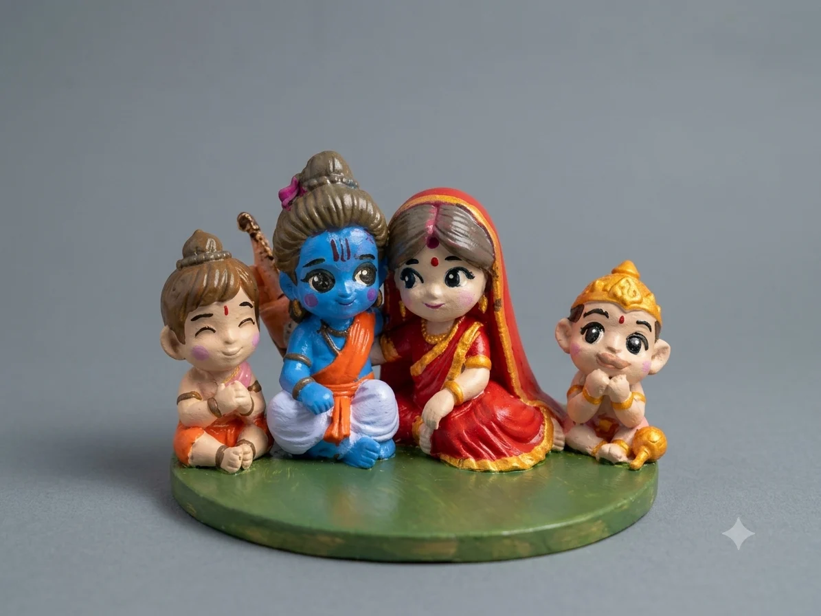 Ram Darbar Miniature Set — Reference image