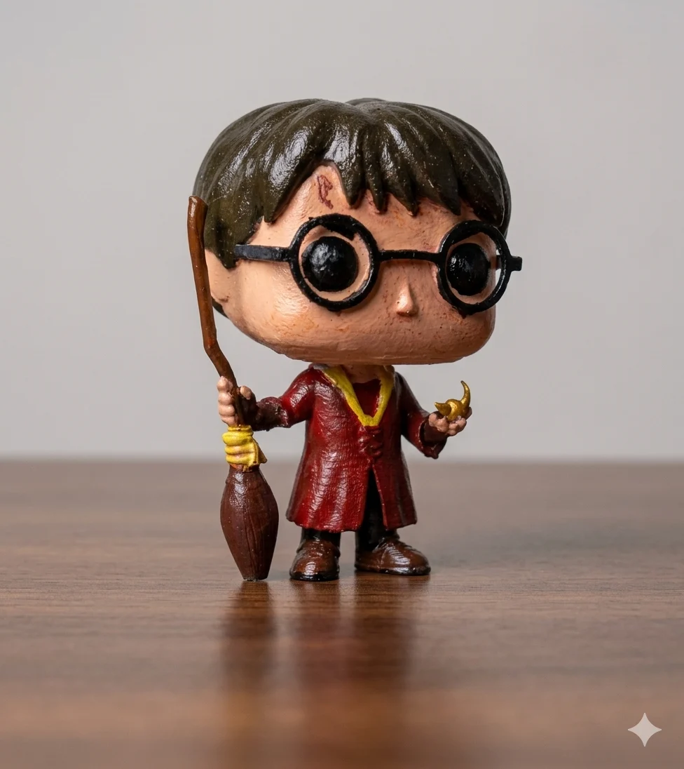 Bespectacled Wizard Miniature — Reference image