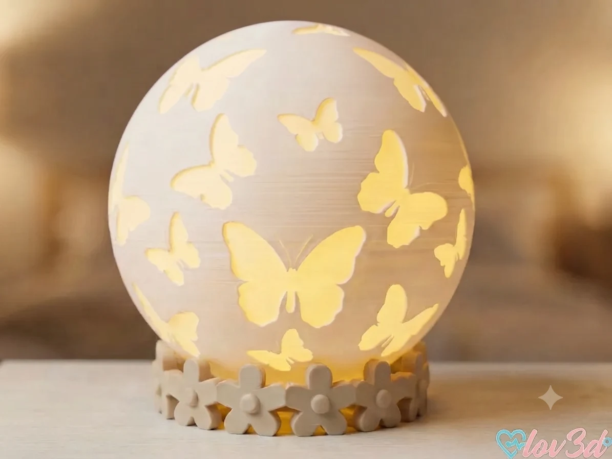 Butterfly Glow Orb Lamp — Reference image